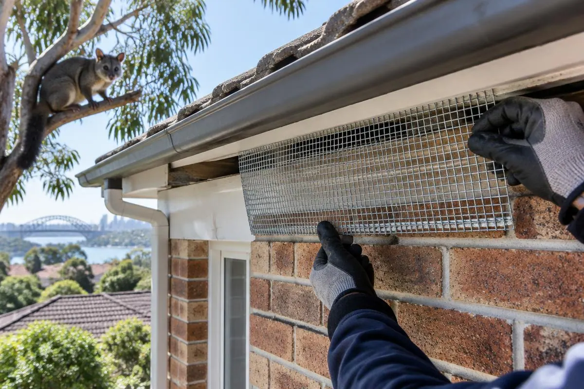 A strong musky smell in the roof space, a sign checked during possum control